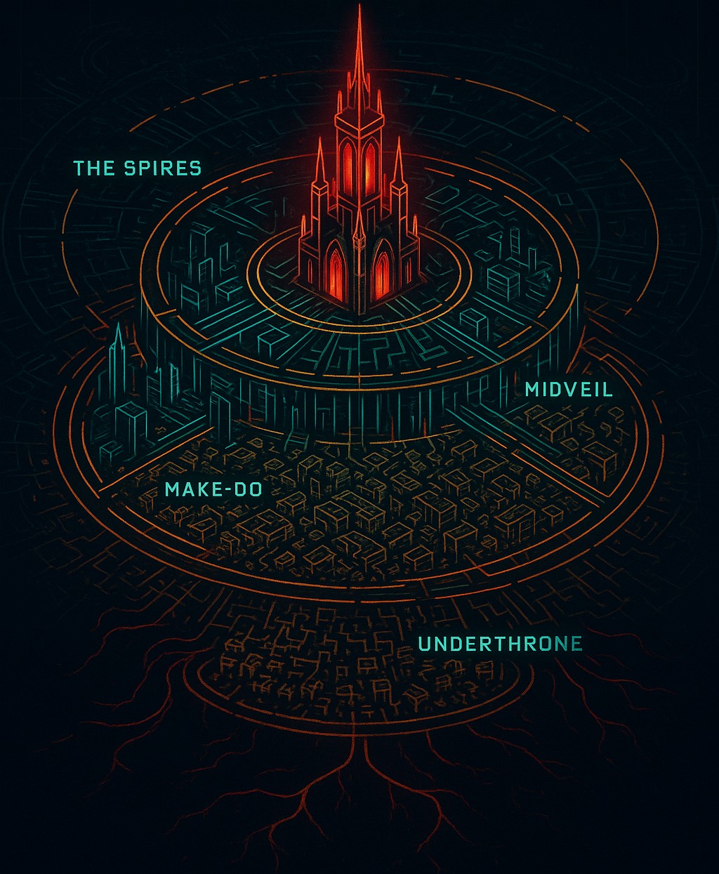 HelixCorp City Structure Map